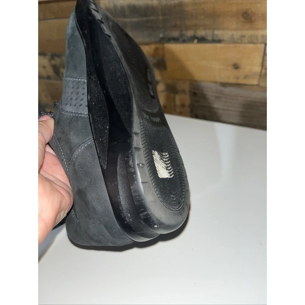 SAS Walk Easy Nero Black Nubuck Suede Walking Shoes - Womens Size US 9.5 M
